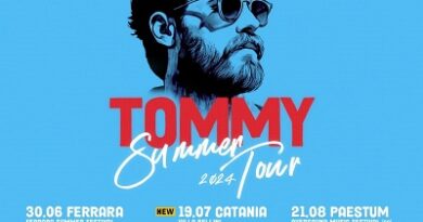 TOMMASO PARADISO: aggiornamento date Tommy Summer Tour