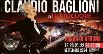 CLAUDIO BAGLIONI: ATuttoCuore Plus Ultra in Arena