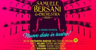 SAMUELE BERSANI: torna in teatro con l’orchestra