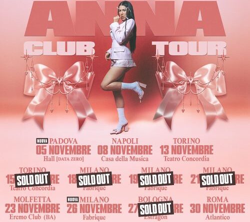ANNA: sold out e nuove date nel club tour