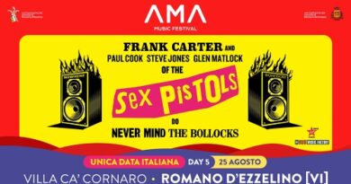 FRANK CARTER and THE SEX PISTOLS: live in Italia ad agosto 2024