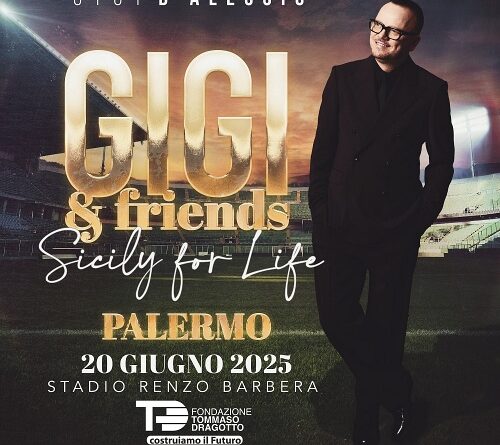 GIGI D’ALESSIO: live di solidarietà nel 2025 a Palermo