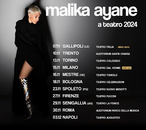 MALIKA AYANE: a un mese dal tour