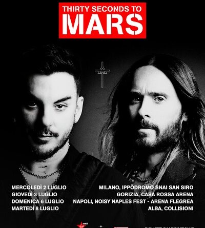 THIRTY SECONDS TO MARS Dopo i palazzetti la band torna per quattro live estivi nel 2025