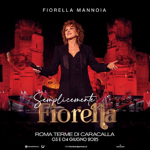 FIORELLA MANNOIA: a giugno torna alle Terme di Caracalla