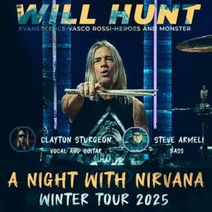 WILL HUNT live in Italia per un omaggio ai Nirvana