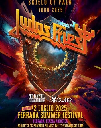 JUDAS PRIEST La data del concerto in Italia è stata spostata di un giorno