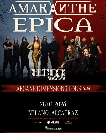 AMARANTHE ed EPICA una data a Milano a gennaio 2026