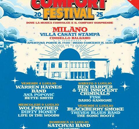 COMFORT FESTIVAL la line-up completa poster 2025