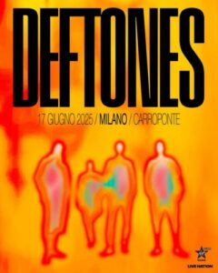 deftones live milano 2025 poster