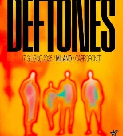 deftones live milano 2025 poster