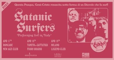 satanic surfer live in Italia ad aprile 2025